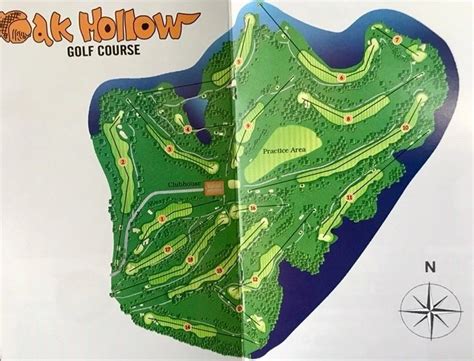 Course Layout Oak Hollow Golf Course Nc