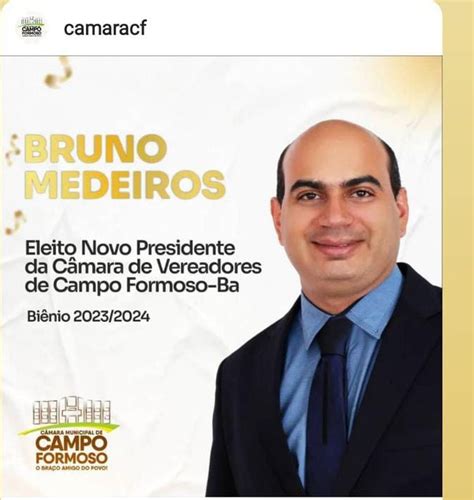 Vereador Bruno Medeiros Eleito Presidente Da C Mara Municipal De