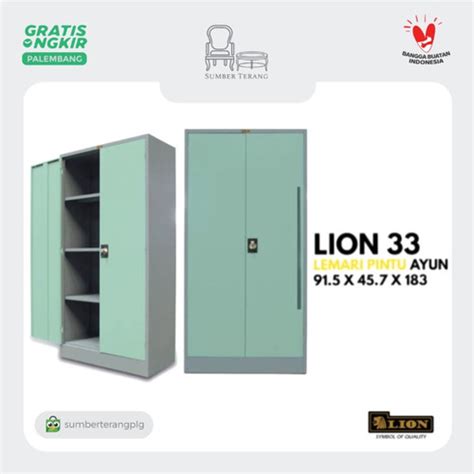 Jual Lemari Cabinet Lemari Arsip Besi Lion Filling Cabinet L Pintu