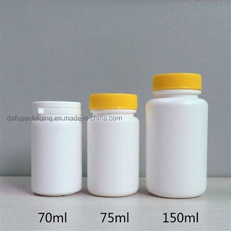 Packaging PE Plastic Pill Capsule Container Vitamin Bottle With Cap