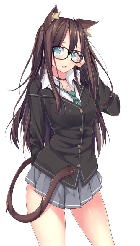 Safebooru 1girl Animal Ears Bangs Blazer Bonkiru Breasts Brown Hair