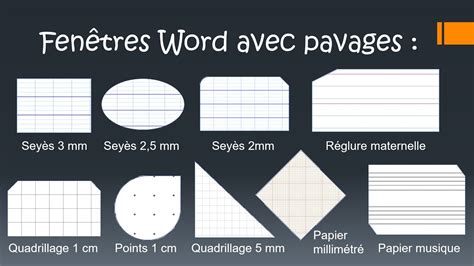 Fen Tres Word Avec Pavages Sey S Quadrillages Youtube