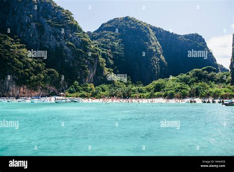 Paradise The Beach Maya Beach At Koh Phi Phi Leh Thailand Andaman