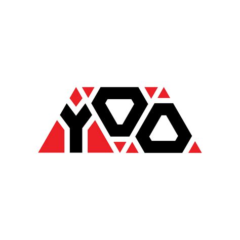 Yoo Triangle Letter Logo Design With Triangle Shape Yoo Triangle Logo