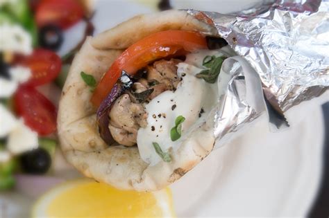 Chicken Souvlaki Sandwich - Kravings Food Adventures