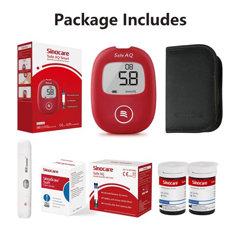 Sinocare Glucose Strips Test Blood Glucometer Test Strip Pcs