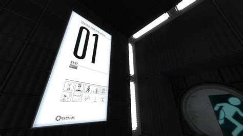 Test Chamber 01 Test Chamber Sign Image Midnight Mod For Portal 2