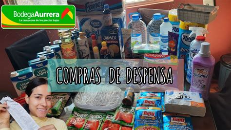 DESPENSA MENSUAL Con Poco Dinero Precios Bodega Aurrera YouTube