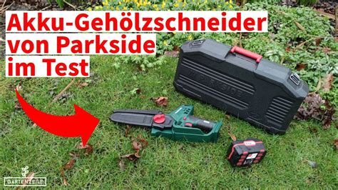 Parkside LIDL Akku Gehölzschneider PGHSA 20 Li A1 im Test YouTube