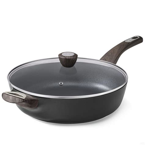 Sensarte Nonstick Frying Pan Skillet With Lid Inch Large Deep