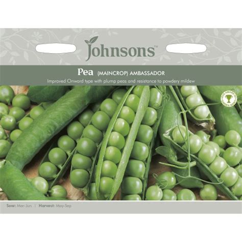 Johnsons Seeds Pictorial Pack Vegetable Pea Ambassador