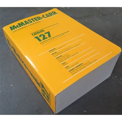 Mcmaster Carr Catalog 127 Industry Parts Catalog 4200 Pages