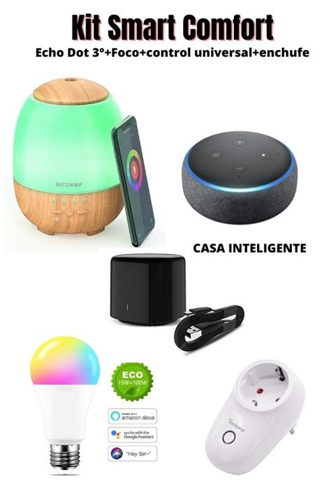 Kit Smart Comfort Alexa Echo Dot Ra Generaci N Foco Inteligente