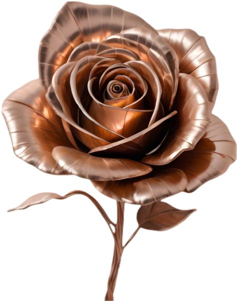 Modern Shiny Copper Rose For Event Decor 49954443 Png