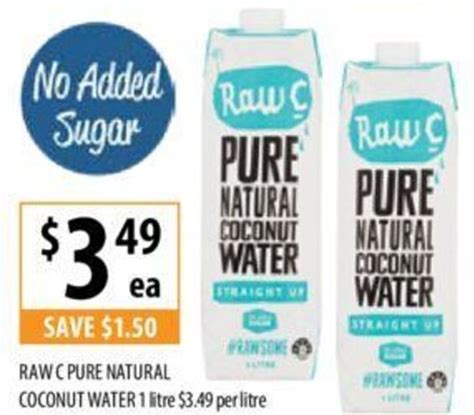 Raw C Pure Natural Coconut Water 1 Litre Offer At Supabarn