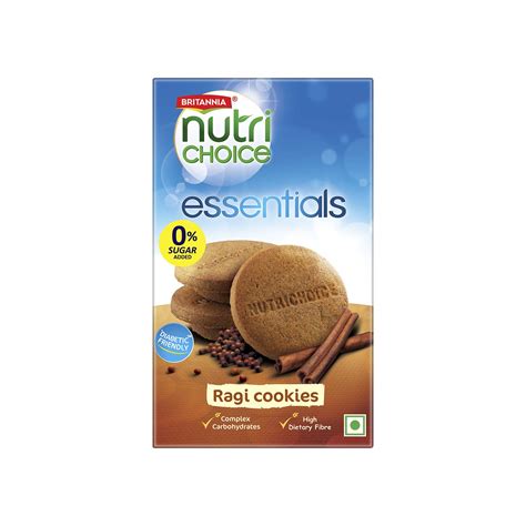 Nutrichoice Britannia Nessentials Ragi Cookies With No Added Sugar