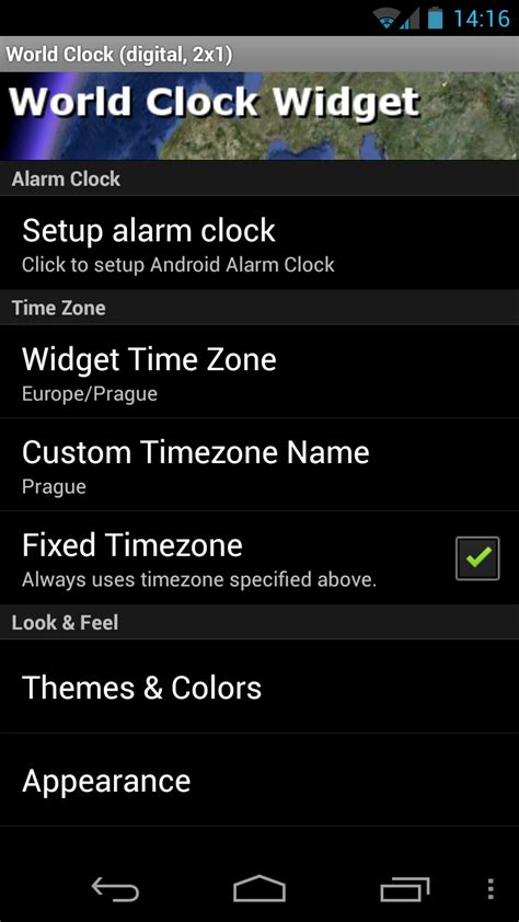 World Clock Widget :: Android Apps by Tomáš Hubálek