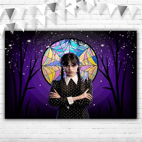 Buy Wednesday Addams Jenna Ortega Tapestry For Girls Bedroom Decor Moon