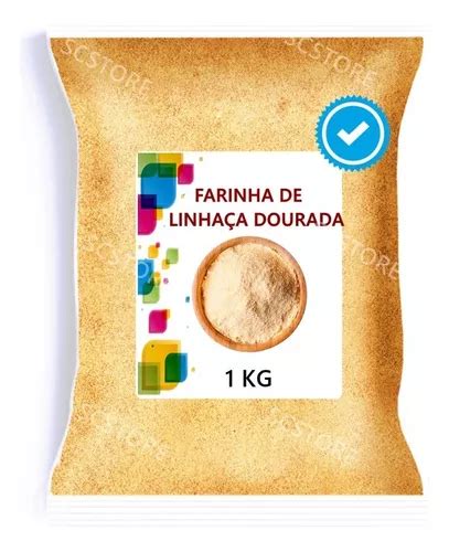 Farinha De Linhaça Dourada Pura 1kg Sem Glúten Natural MercadoLivre