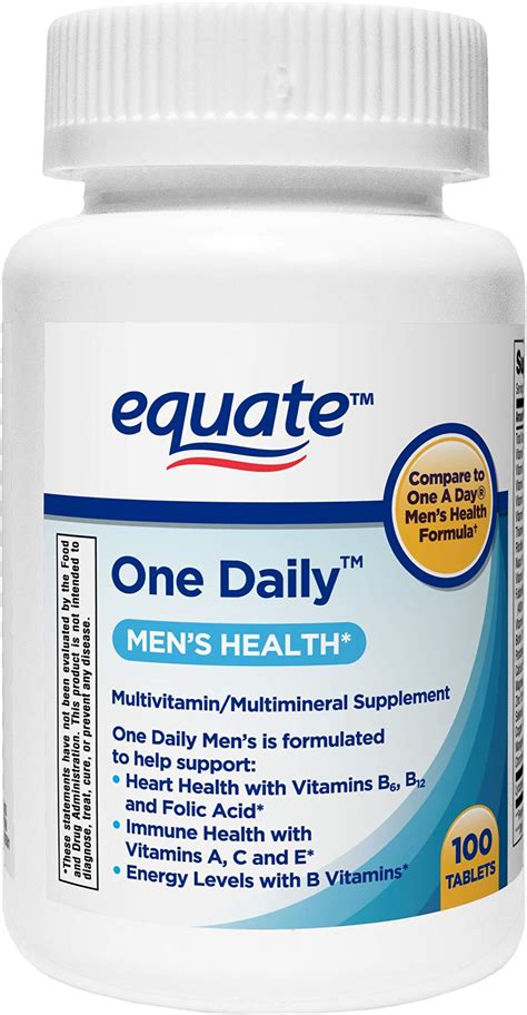 Equate One Daily Multivitamin Mens Health Formula 100