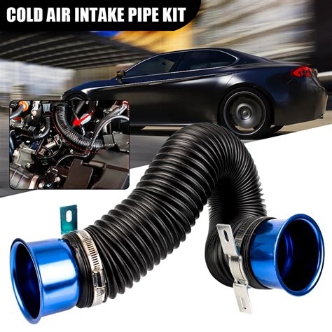 LEEPEE Air Intake Pipe Cold Air Ducting 76MM Feed Hose Pipe With