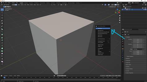 How To Subdivide A Plane Face Cube In Blender