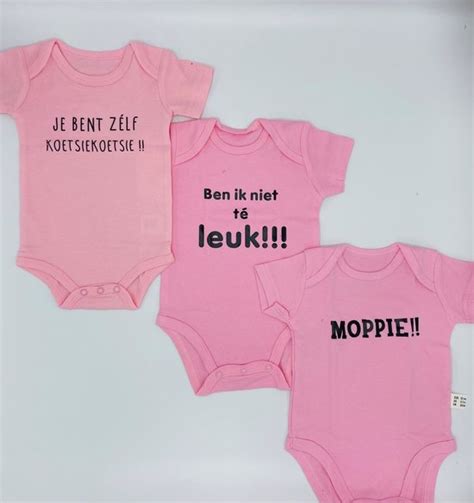 Kraamcadeau Beer Romper En Speen Keuze Uit Rompers Roze