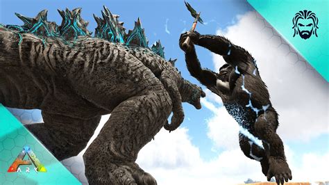 Godzilla VS Kong In ARK Modded ARK Dino Overhaul X E45 Finale