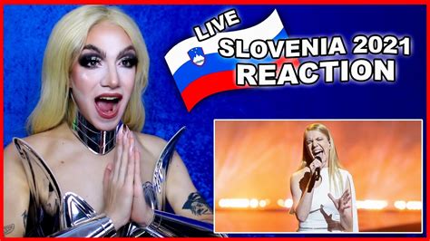 Slovenia Eurovision 2021 Reaction Ana Soklič Amen Live Youtube