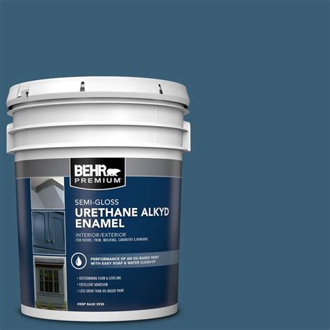 Behr Premium Gal S Superior Blue Urethane Alkyd Semi Gloss