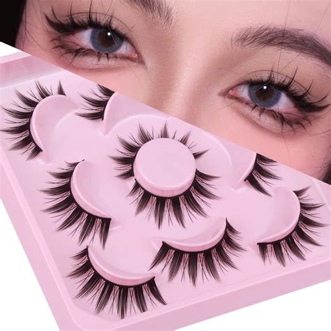 Cosplay Eyelashes Doll Anime Lashes Mink Japanese Spiky