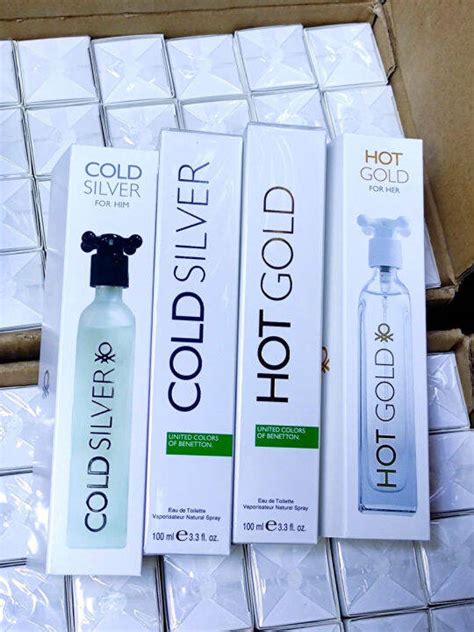 United Colors Of Benetton Hot Gold Perfume For Women United Colors Of Benetton Cold Silver