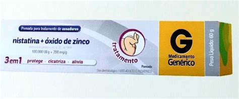 Nistatina Oxi Zinco Pom G Cimed Creme Pomada Para Assadura