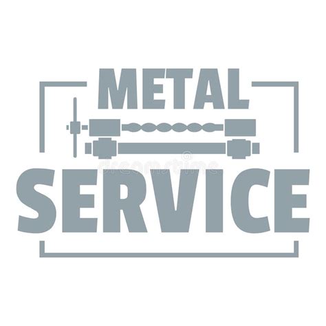 Logotipo Del Servicio Del Arte Estilo Gris Simple Ilustraci N Del