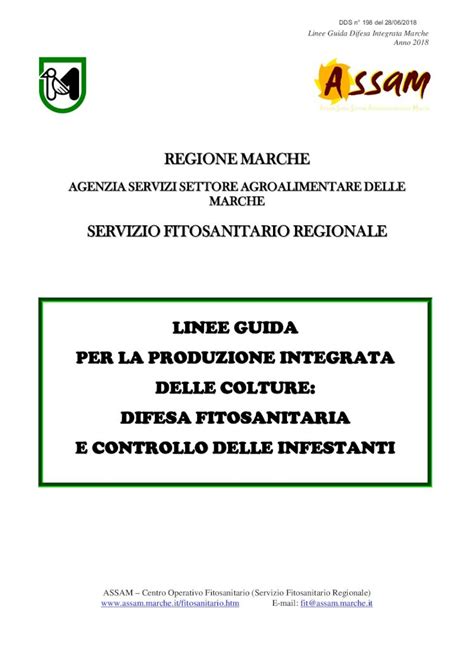 Pdf Linee Guida Per La Produzione Integrata Delle Linee Guida