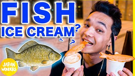 Fish Flavored Ice Cream In Tokyo Japan Delicious Youtube