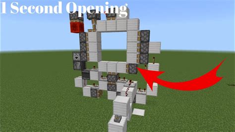 Easy 3x3 Piston Door Minecraft Bedrock Youtube