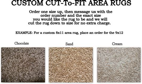 Amazon KOECKRITZ Custom Cut To Fit Area Rugs Multiple Colors To