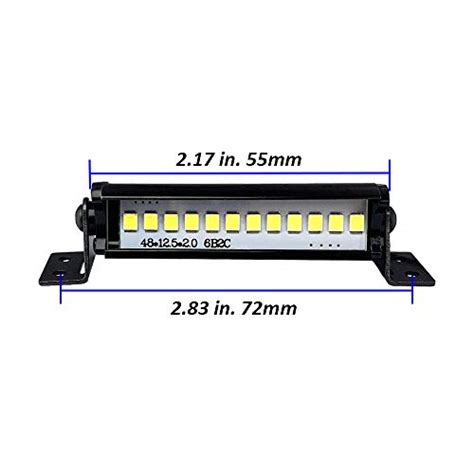 Rc Led Light Bar Roof Lamp Kit For Traxxas Slash Rustler Trx