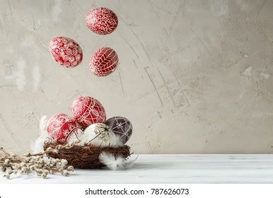 Paschal Still Life Pysanky Pussy Willow Stock Photo 787626028 Shutterstock