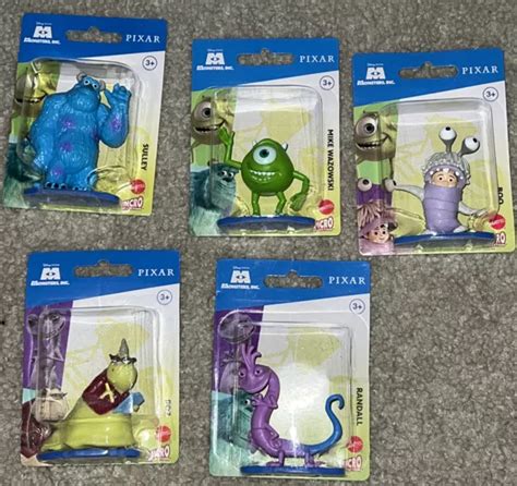 MONSTERS INC DISNEY Pixar Mattel Micro Collection Set Of 5 New