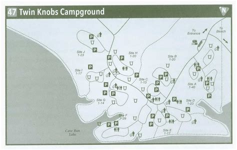 Twin Knobs Campground in Kentucky on map KY how to get information - U.S.