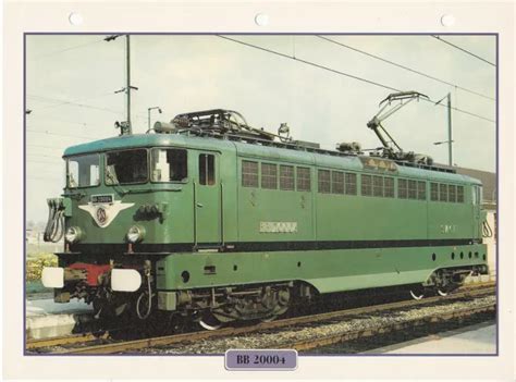 TRAINS DE LÉGENDE 5 1959 Fiche Réseau Français BB 20004 EUR 3 50