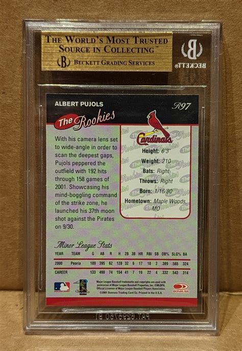 Donruss The Rookies R Albert Pujols Rc For Sale Online Ebay