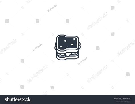 Vektor Stok Sandwich Vector Flat Emoticon Isolated Sandwich (Tanpa ...