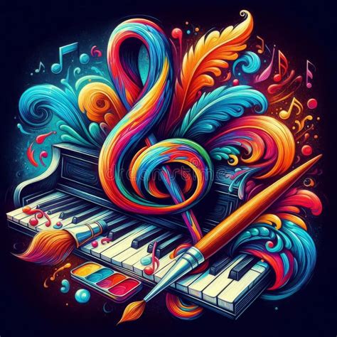 Music Art Brush Piano Stock Illustrations – 660 Music Art Brush Piano Stock Illustrations ...