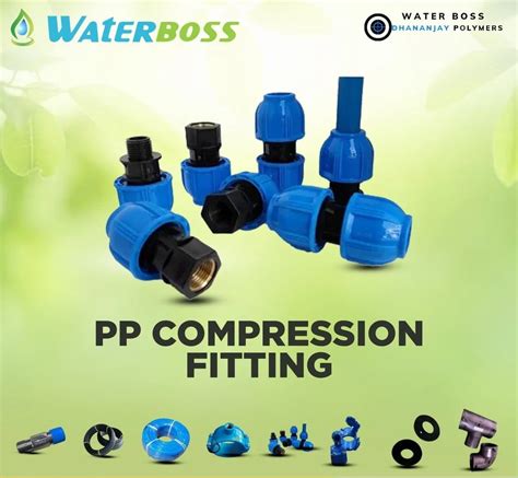 Plastic Adapters Dhananjay Polymers Pp Compression Pipe Fittings Size