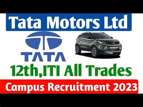 Tata Motors Job Vacancy Tata Motors Iti Apprentice Iti