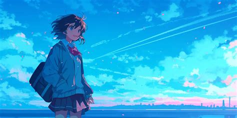Anime Laptop Wallpaper Anime Wallpapers Ciel Sky Download High