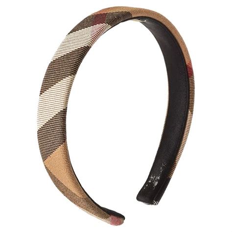 Burberry Brown Novacheck Canvas Headband Burberry The Luxury Closet